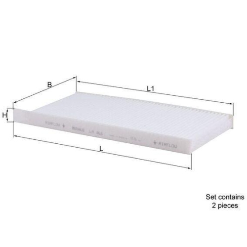 Filter Innenraumluft Mahle LA 468/S f&uuml;r Mercedes Benz Mercedes Benz Nissan Opel