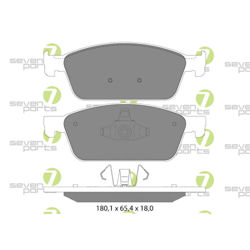 Brake Pad Set Disc Brake 7 Seven Parts SVP28330 for Ford