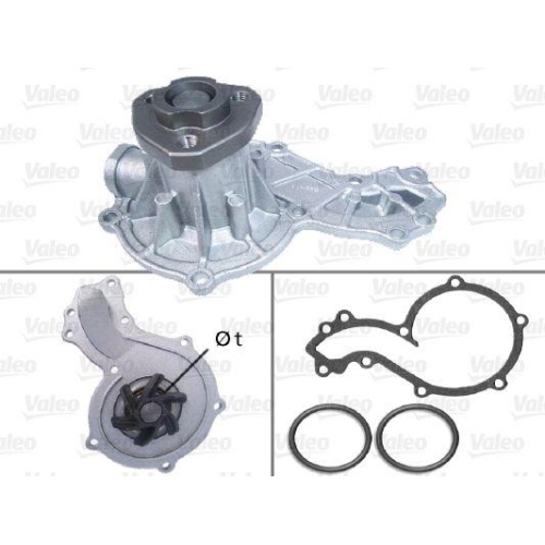 Wasserpumpe Motork&uuml;hlung Valeo 506666 f&uuml;r Audi Ford Seat VW