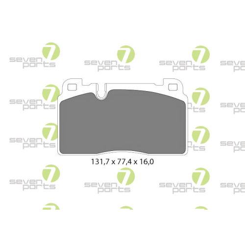 Bremsbelagsatz Scheibenbremse 7 Seven Parts SVP28370 f&uuml;r Audi Porsche Seat Skoda