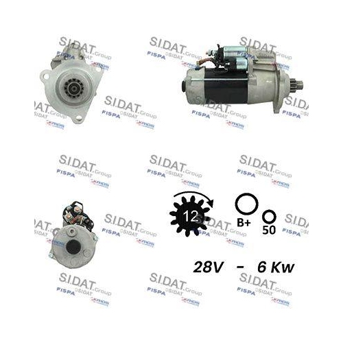 Starter Sidat S24BH0124 f&uuml;r Scania