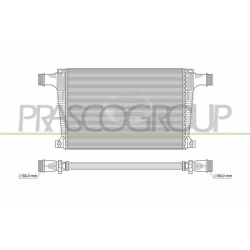 Ladeluftk&uuml;hler Prasco AD835N001 Prascoselection f&uuml;r Audi