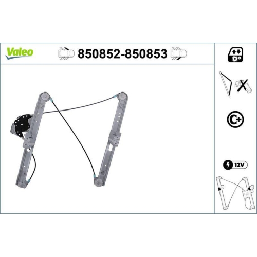 Fensterheber Valeo 850852 für Bmw Vorne Links