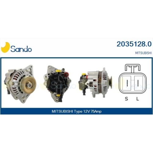 Generator Sando 2035128.0 f&uuml;r Mitsubishi