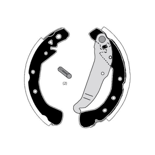Bremsbackensatz Raicam RA28470 f&uuml;r Opel Vauxhall Hinterachse