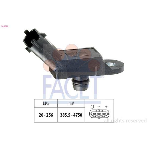 Luftdrucksensor H&ouml;henanpassung Facet 10.3055 Made In Italy - Oe Equivalent f&uuml;r