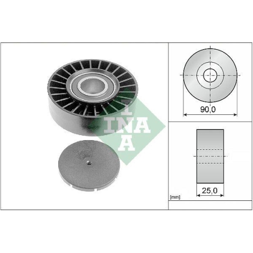 Umlenk /führungsrolle Keilrippenriemen Schaeffler Ina 532 0169 10 für Audi Seat