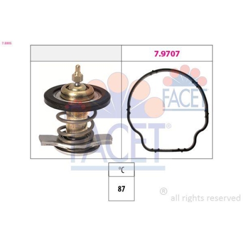 Thermostat K&uuml;hlmittel Facet 7.8805 Made In Italy - Oe Equivalent f&uuml;r