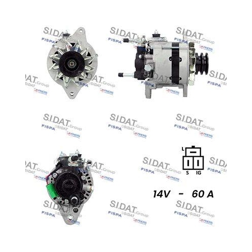 Generator Sidat A12DE0493A2 f&uuml;r Toyota