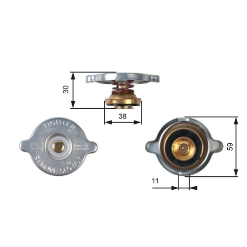 Verschlussdeckel K&uuml;hler Gates RC102 f&uuml;r