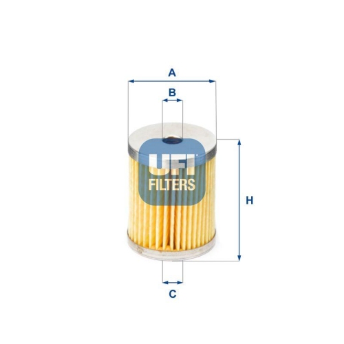 Kraftstofffilter Ufi 26.660.00 f&uuml;r Lombardini