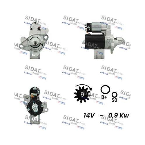 Starter Sidat S12BH0644A2 f&uuml;r Bmw Rover