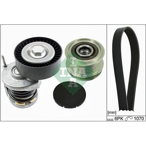 Keilrippenriemensatz Ina 529 0098 10 f&uuml;r Audi Seat Skoda VW