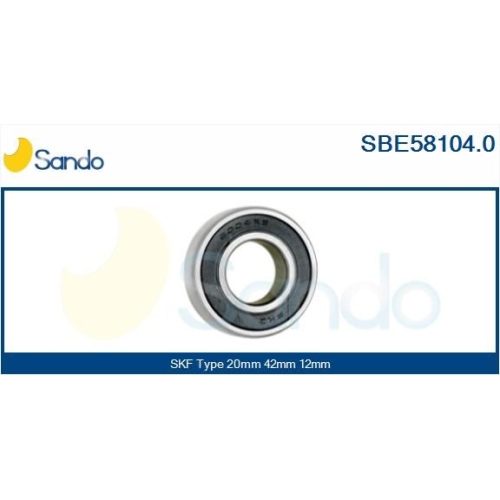 Lager Sando SBE58104.0 f&uuml;r Nissan Hitachi Ika