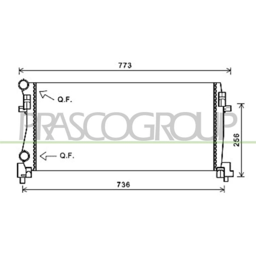 K&uuml;hler Motork&uuml;hlung Prasco AD324R003 Prascoselection f&uuml;r Audi Seat Skoda