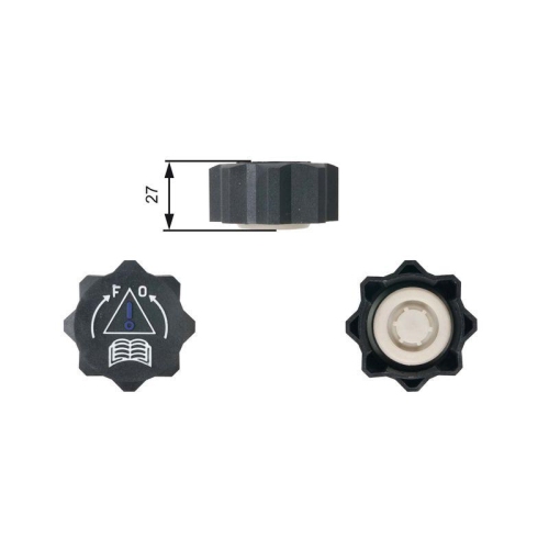Verschlussdeckel K&uuml;hlmittelbeh&auml;lter Gates RC218 f&uuml;r Citro&euml;n Fiat Lancia Opel DS