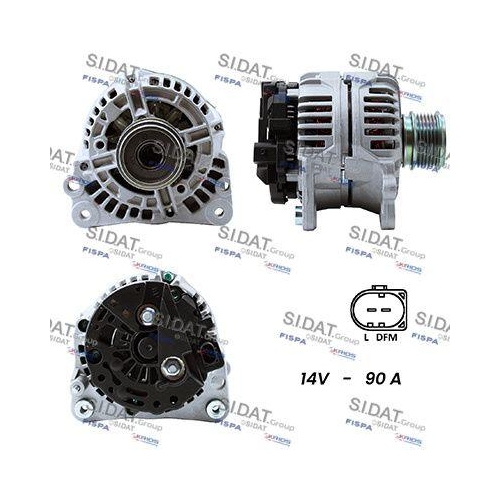 Generator Sidat A12BH0010A2 f&uuml;r Audi Ford Seat Skoda VW Vag
