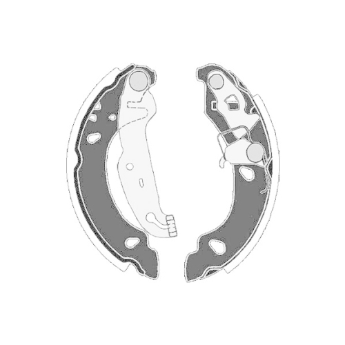 Bremsbackensatz Raicam RA28070 f&uuml;r Ford Hinterachse