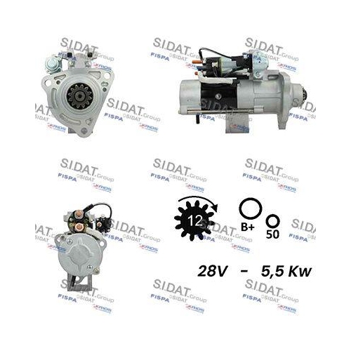 Starter Sidat S24MH0109 f&uuml;r Mitsubishi Renault Volvo
