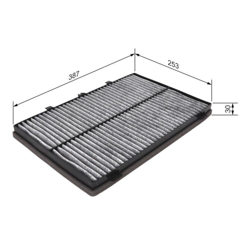 Filter Innenraumluft Bosch 1987432482 f&uuml;r MG Rover Roewe (saic)