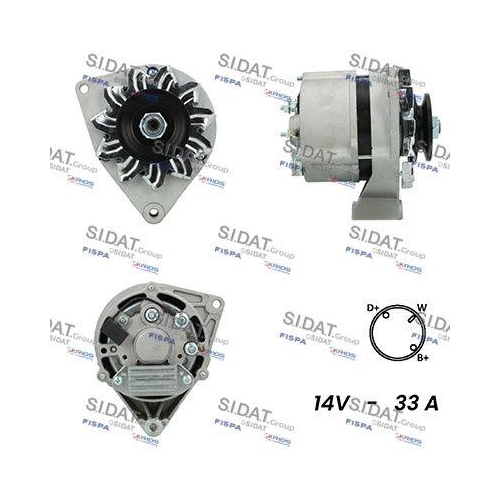 Generator Sidat A12BH0041A2 f&uuml;r Iveco Case Ih Mwm International