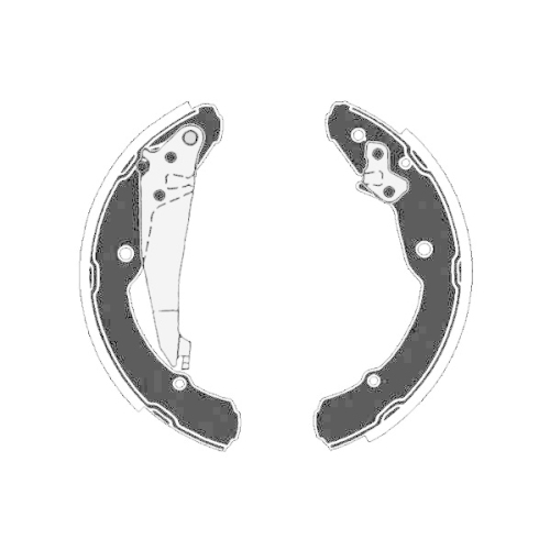 Bremsbackensatz Raicam RA28000 f&uuml;r Nissan Seat Skoda VW Hinterachse