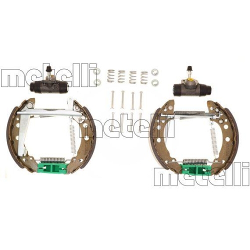 Brake Shoe Set Metelli 51-0045 Kit Premounted for Rear Axle