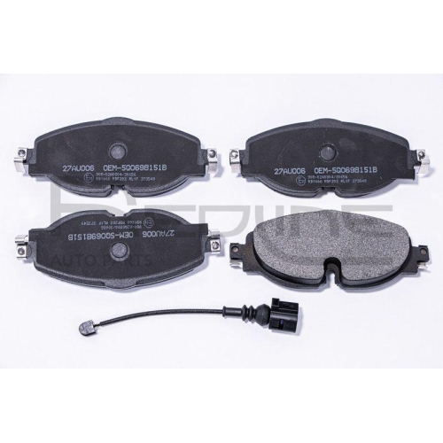 Bremsbelagsatz Scheibenbremse Red-line 27AU006 f&uuml;r Audi Seat Skoda VW Vag