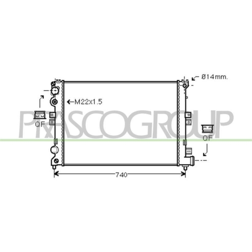 K&uuml;hler Motork&uuml;hlung Prasco CI053R003 Prascoselection f&uuml;r Citro&euml;n Fiat Lancia