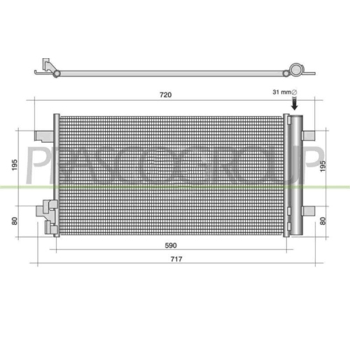 Kondensator Klimaanlage Prasco AD124C001 Prascoselection f&uuml;r Audi
