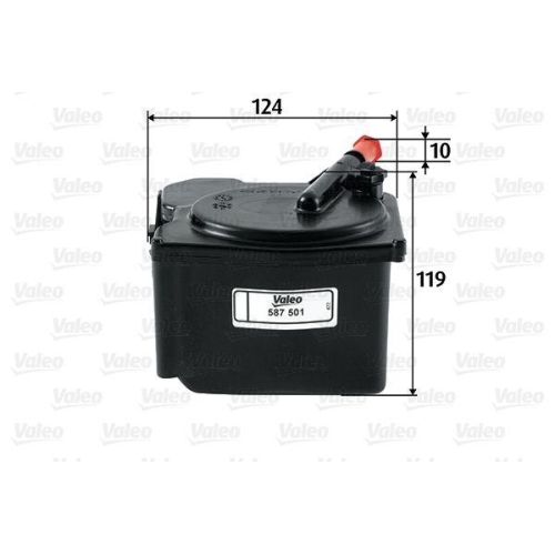 Fuel Filter Valeo 587501 for Bmw Citro&euml;n Fiat Ford Mazda Peugeot Suzuki Volvo
