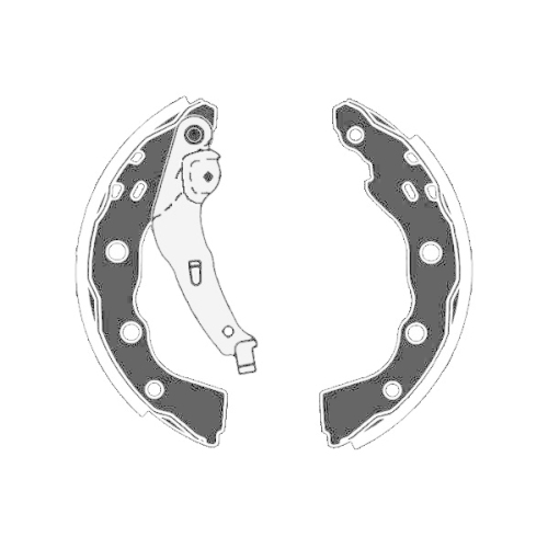 Bremsbackensatz Raicam RA27940 f&uuml;r Mitsubishi Hinterachse