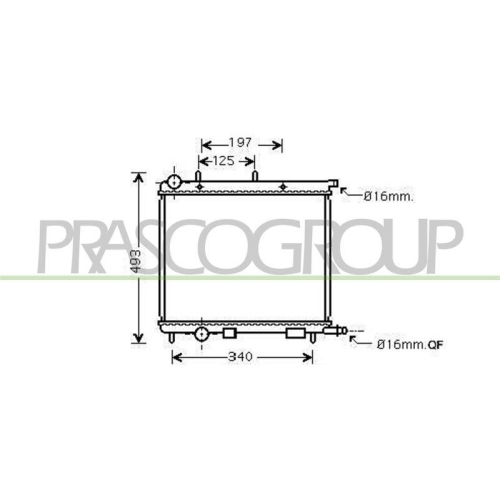 K&uuml;hler Motork&uuml;hlung Prasco CI304R001 Prascoselection f&uuml;r Citro&euml;n