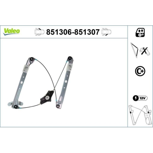 Fensterheber Valeo 851306 f&uuml;r VW Vorne Links