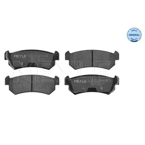 Bremsbelagsatz Scheibenbremse Meyle 0252407114 Meyle-original: True To Oe. f&uuml;r
