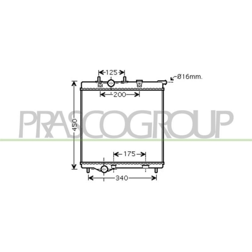 K&uuml;hler Motork&uuml;hlung Prasco CI325R003 Prascoselection f&uuml;r Citro&euml;n Peugeot