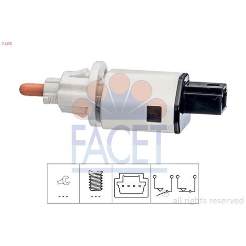 Bremslichtschalter Facet 7.1275 Made In Italy - Oe Equivalent f&uuml;r Renault Tesla