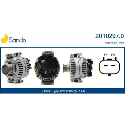 Generator Sando 2010297.0 f&uuml;r Chrysler Mercedes Benz Mercedes Benz Mercedes Benz