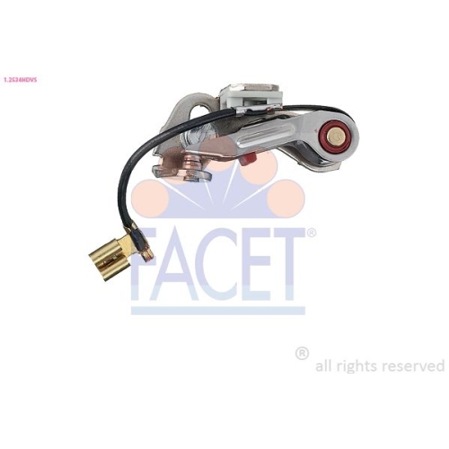 Contact Breaker Distributor Facet 1.2534HDVS Made In Italy - Oe Equivalent for