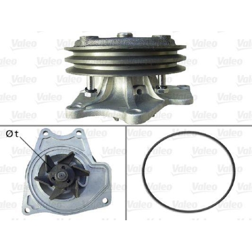 Wasserpumpe Motork&uuml;hlung Valeo 506734 f&uuml;r Mitsubishi