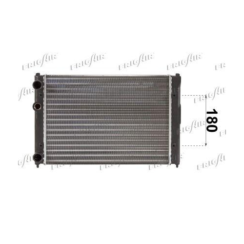 Kühler Motorkühlung Frigair 0112.3009 für VW Für Fahrzeuge Mit Klimaanlage