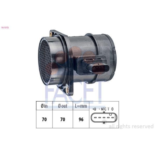 Luftmassenmesser Facet 10.1372 Made In Italy - Oe Equivalent f&uuml;r Hyundai Kia