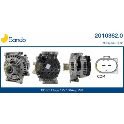 Generator Sando 2010362.0 f&uuml;r Mercedes Benz Mercedes Benz Mercedes Benz