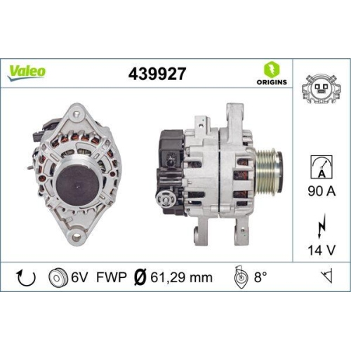 Generator Valeo 439927 Valeo Origins New Oe Technologie f&uuml;r Toyota