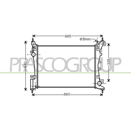 K&uuml;hler Motork&uuml;hlung Prasco CI907R001 Prascoselection f&uuml;r Citro&euml;n Fiat Peugeot