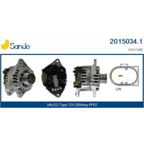 Generator Sando 2015034.1 für Iveco