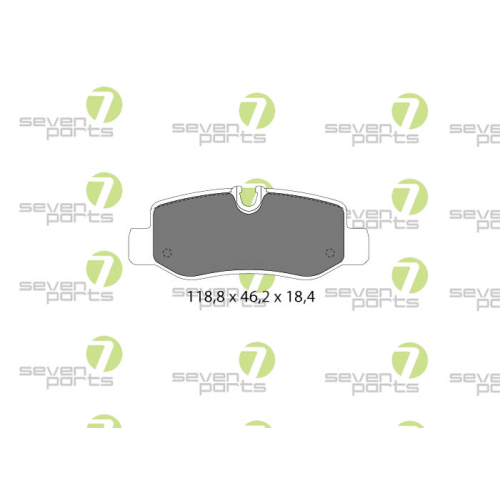Bremsbelagsatz Scheibenbremse 7 Seven Parts SVP28730 f&uuml;r Mercedes Benz