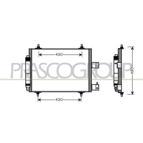 Kondensator Klimaanlage Prasco CI942C001 Aq für Citroën Fiat Lancia Peugeot