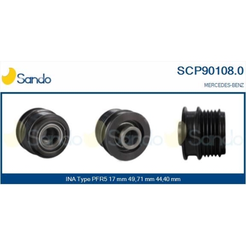 Riemenscheibe Generator Sando SCP90108.0 für Mercedes Benz Mercedes Benz Ika