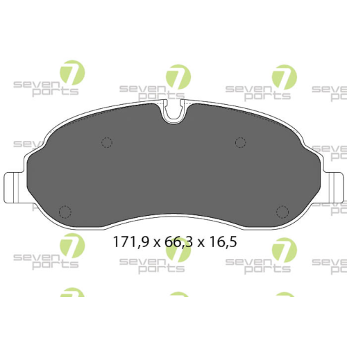 Bremsbelagsatz Scheibenbremse 7 Seven Parts SVP28740 f&uuml;r Ford Vorderachse